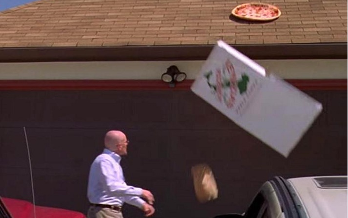 Curiosidades de 'Breaking Bad': pizza en el techo